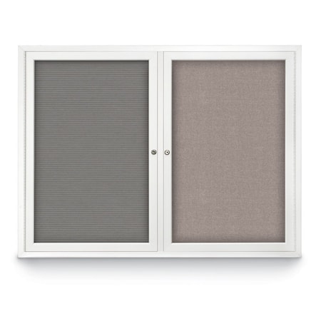 United Visual Products Corkboard, Buff/Black, 96" x 48" UV420I-BLACK-BUFF